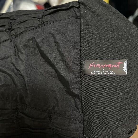 FREE PEOPLE MOVEMENT THE WAY HOME BLACK HIGH WAIST RUNNING SHORTS SMALL - Picture 7 of 7